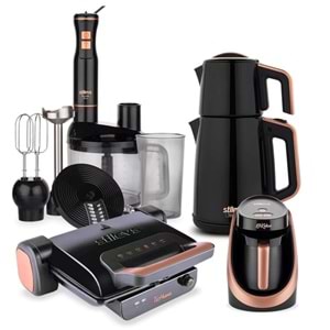 Stilevs Black Quartz Serisi 4 Lü Paket Siyah