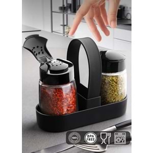 Qlux Drop Standlı Tuzluk Set (15 Adet)