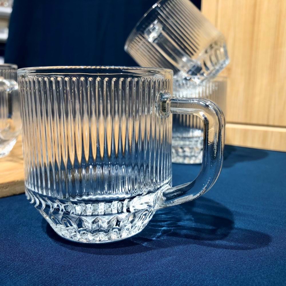 Herencıa Fulya 6 Lı Kulplu Bardak (8 Paket)