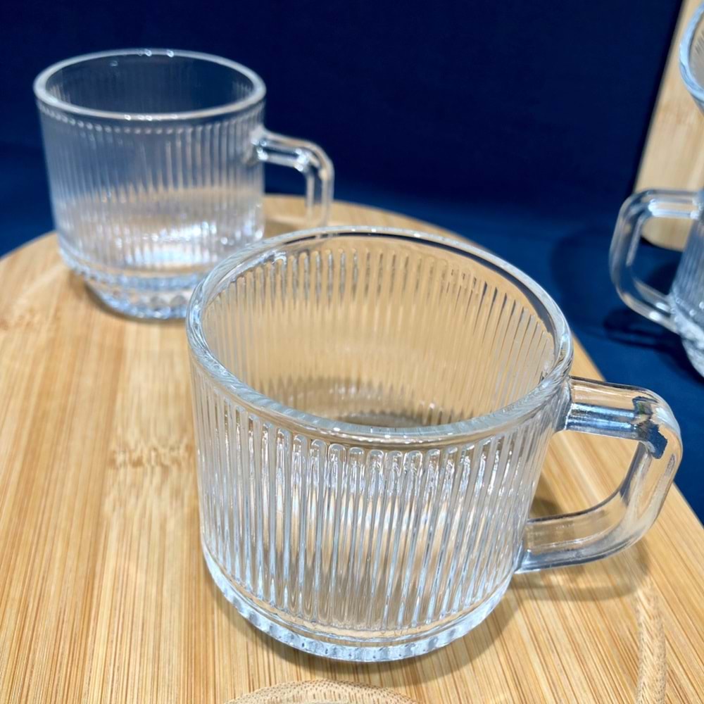 Herencıa Fulya 6 Lı Kulplu Bardak (8 Paket)