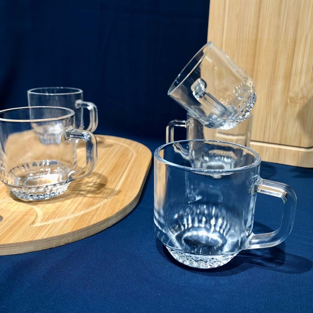 Herencıa Fulya 6 Lı Kulplu Bardak (8 Paket)