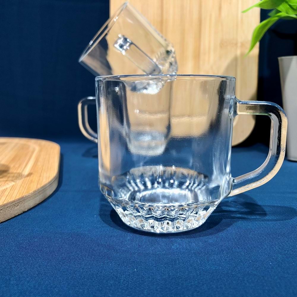 Herencıa Fulya 6 Lı Kulplu Bardak (8 Paket)