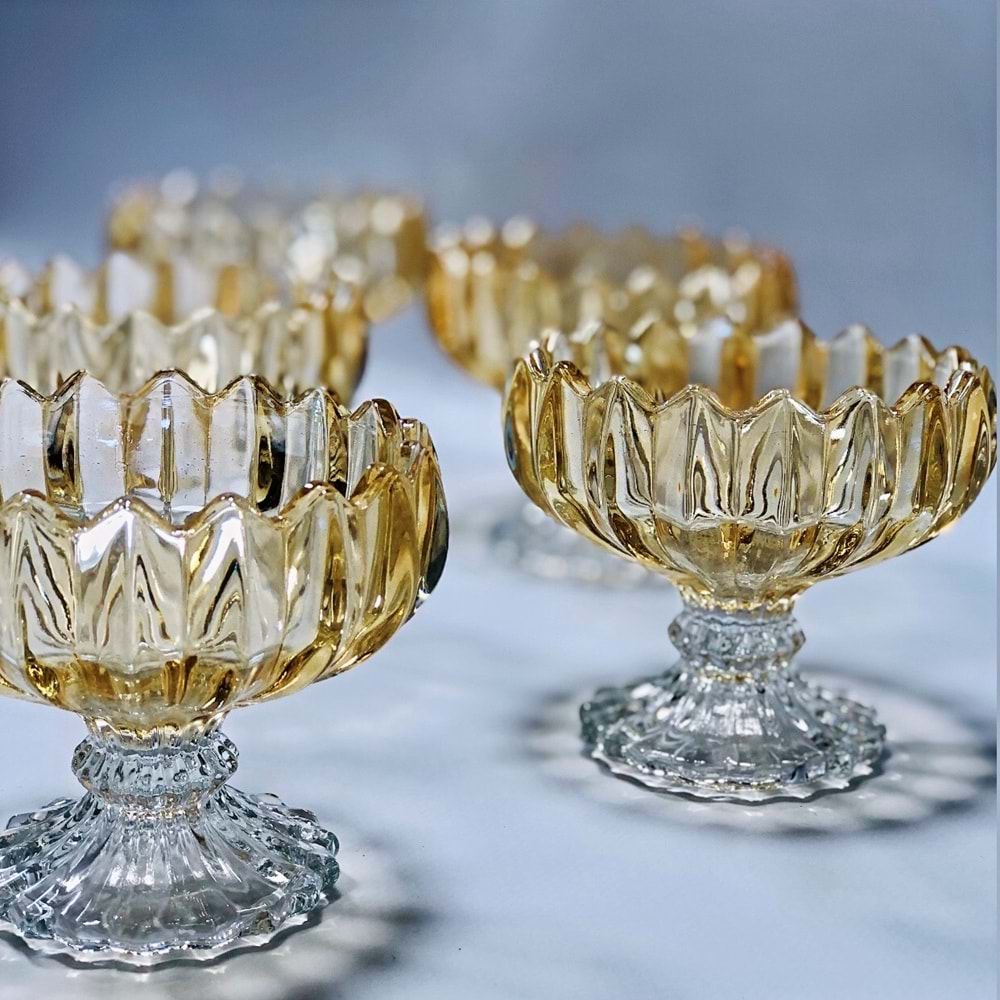 Herencıa Mimoza 6 Lı Ayaklı Sunumluk Lüsterli (6 Paket)