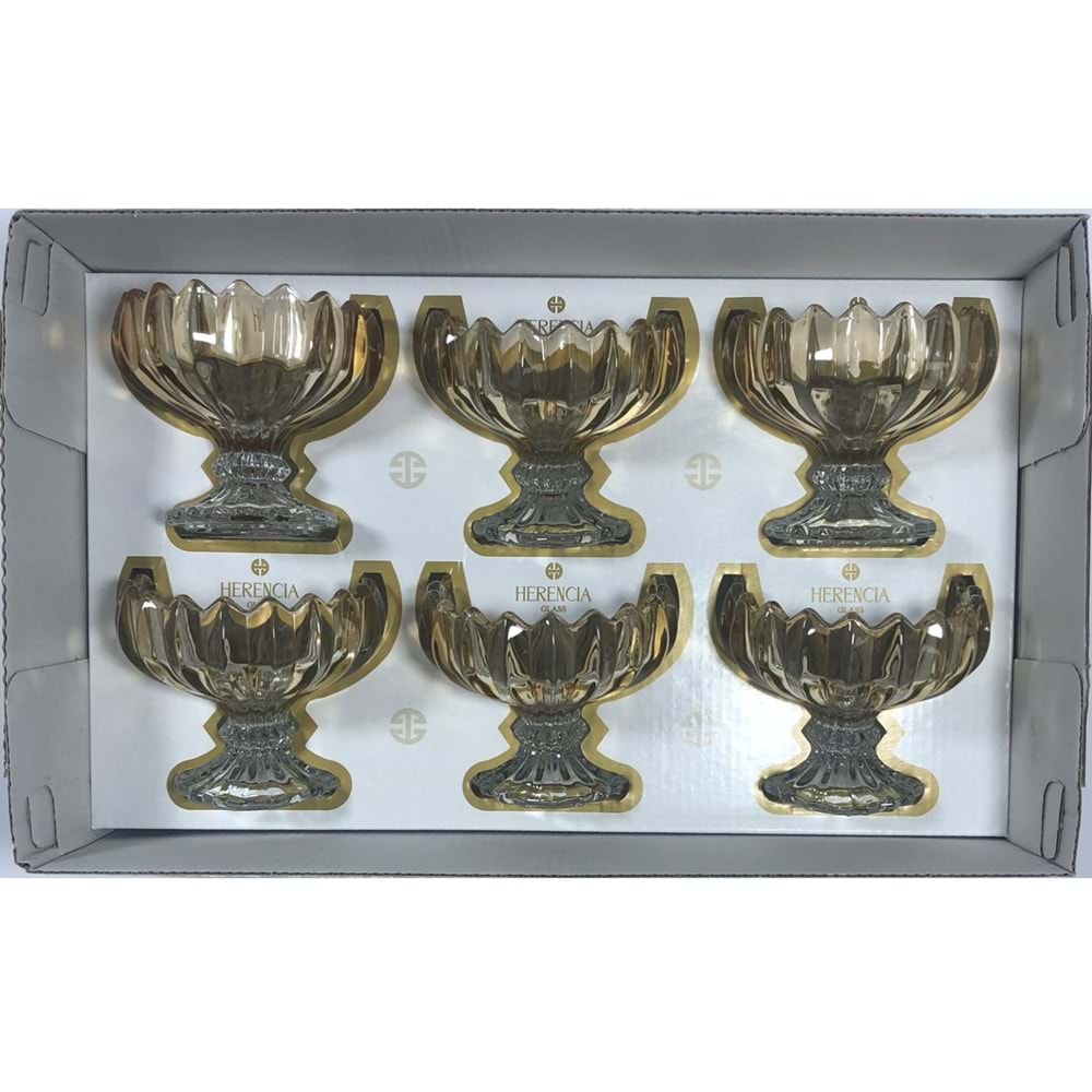 Herencıa Mimoza 6 Lı Ayaklı Sunumluk Lüsterli (6 Paket)