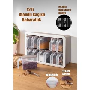 Porsima 1167 Kapiçino Beyaz 12 Li Random Baharatlık