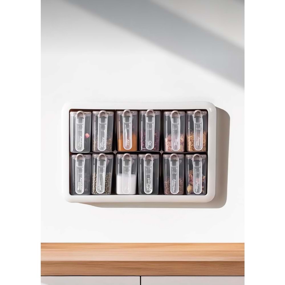 Porsima 1167 Kapiçino Beyaz 12 Li Random Baharatlık