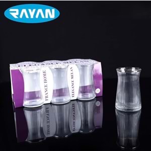 Rayan Elegance Melan Çay Bardak (12 Paket)