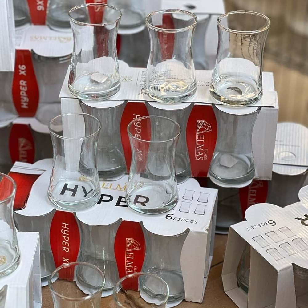 Elmas 6 Lı Hyper Çay Bardağı (12 Paket)