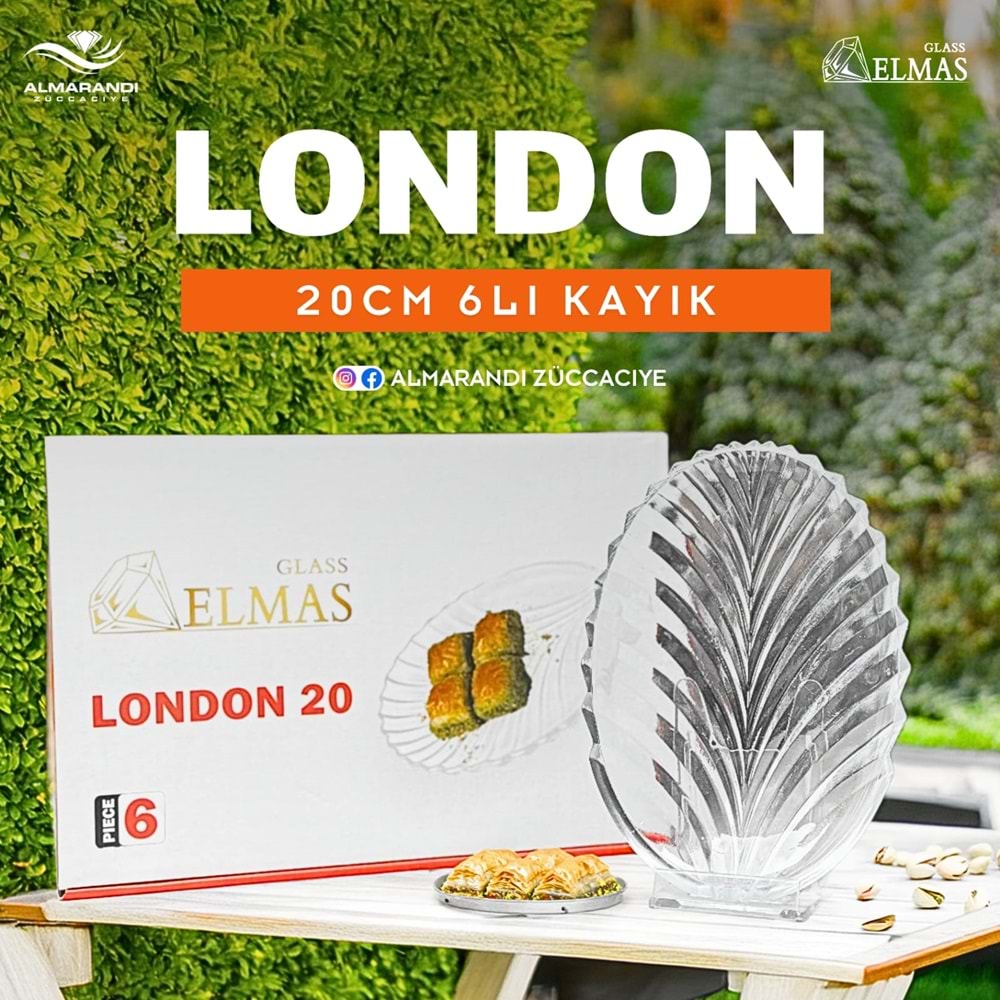 London Pasta Tabak 20 Cm (8 Paket)
