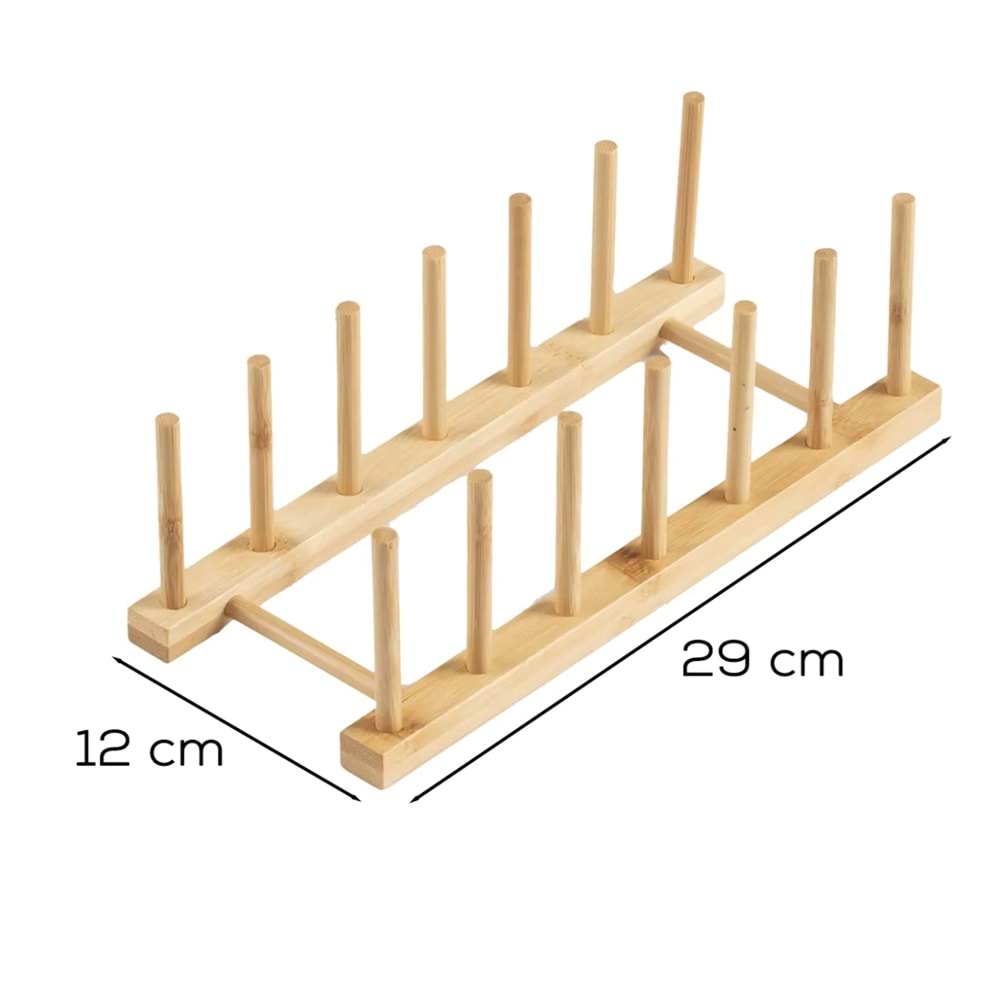 Porsima 2077 Ahşap Tabak Düzenleyici (100 Adet)
