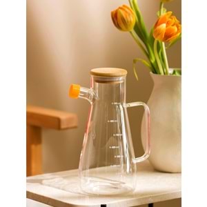 Porsima 2087 Bambu Kapaklı Yağdanlık 1000Ml (24 Paket)