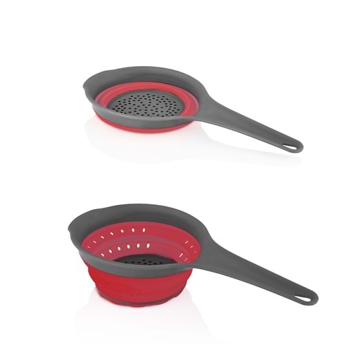 Qlux L-00572 Katlanabilir Saplı Süzgeç (60 Adet)