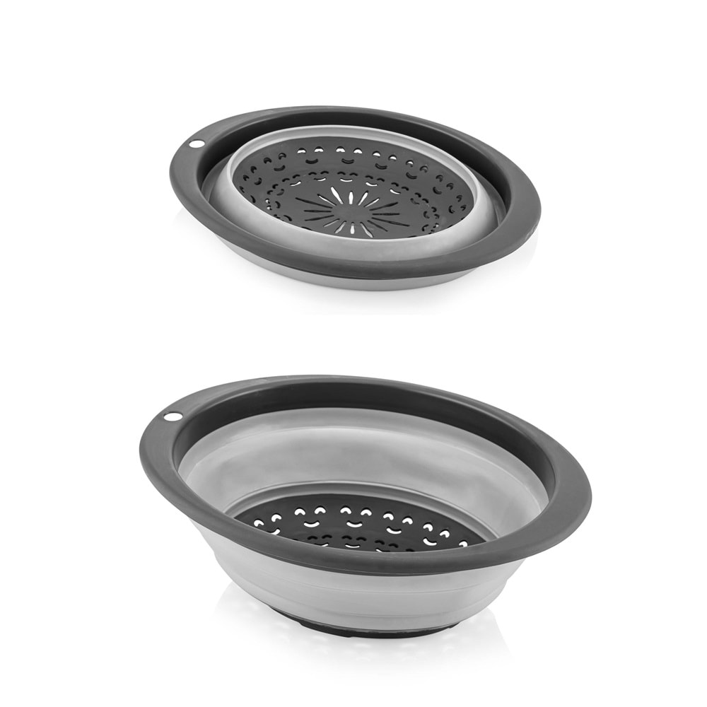 Qlux L-00570 Katlanabilir Yuvarlak Süzgeç (40 Adet)