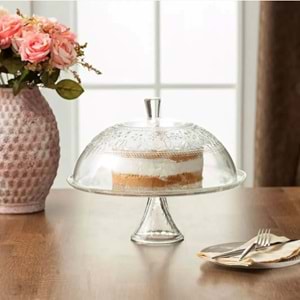 Alinea 30 Cm Ayaklı Kek Fanus Sade (4 Paket)