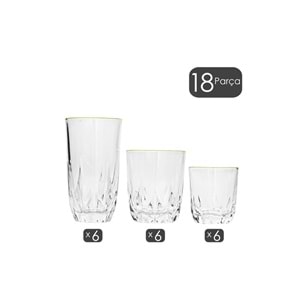 Rayan Fileli Berlin 18 Parça Bardak Takımı