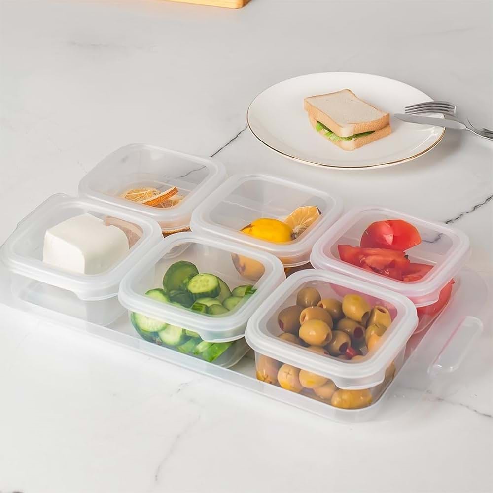 Porsima 2044 / 2043 6 Lı Kahvaltılık Şeffaf Füme (1 Paket)