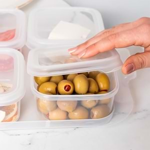 Porsima 2044 / 2043 6 Lı Kahvaltılık Şeffaf Füme (1 Paket)