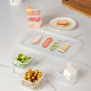 Porsima 2044 / 2043 6 Lı Kahvaltılık Şeffaf Füme (1 Paket)