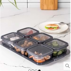 Porsima 2044 / 2043 6 Lı Kahvaltılık Şeffaf Füme (1 Paket)