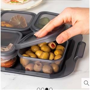 Porsima 2044 / 2043 6 Lı Kahvaltılık Şeffaf Füme (1 Paket)