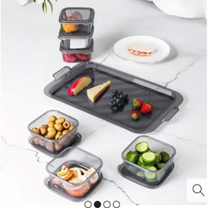 Porsima 2044 / 2043 6 Lı Kahvaltılık Şeffaf Füme (1 Paket)