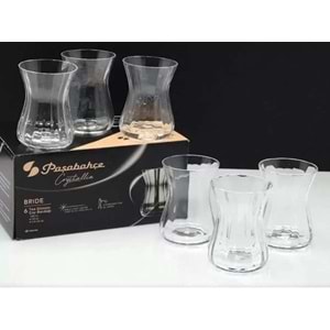 Paşabahçe 12527 Bride Çay Bardağı Denzli-Crystallın (4 Paket)
