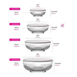 Lav Tok282Y Tokyo Tekli Salata Kasesi (12 Adet)