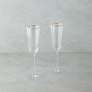 Sigma SGM10766 Helena 3 Lü Ayaklı Bardak Altın Yaldız (6 Paket)