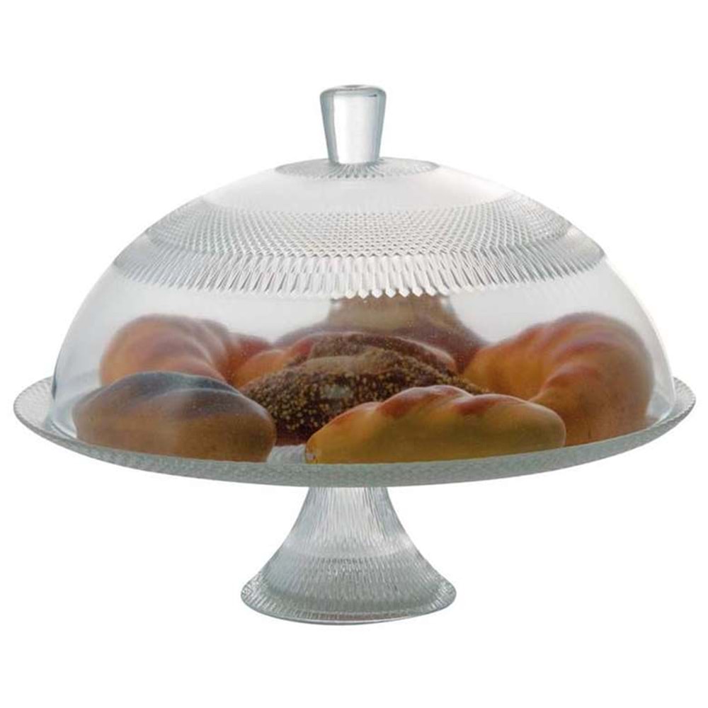 Sigma Quartz 30 Cm Ayaklı Kek Fanusu (4 Adet)