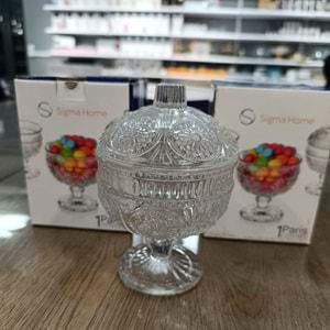 Sigma SGM10674 Paris GB1 Cam Kapaklı Şekerlik 15 CM (24 Paket)