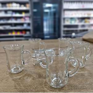 Sigma SGM10681 Tiryaki 145 CC SL6 Kulplu Bardak (8 Paket)