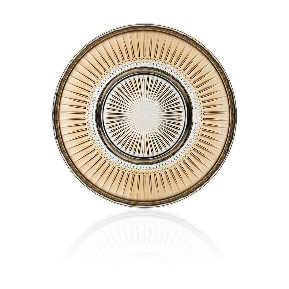 14933 12 CM Elena 6 Lı Çay Tabağı Oranj (10 Paket)