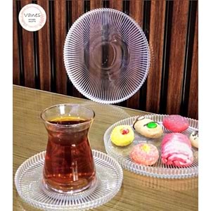 Vanes 42451 18 Parça Tokyo Çay Seti Şeffaf (4 Paket)