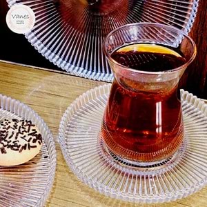 Vanes 42451 18 Parça Tokyo Çay Seti Şeffaf (4 Paket)