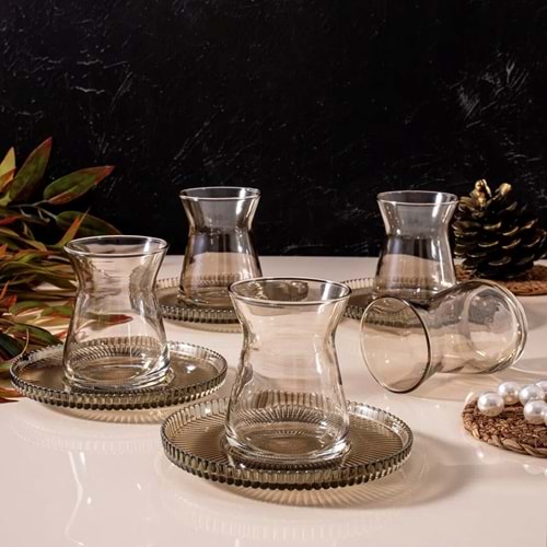 Vanes 42451 12 Parça Tokyo Çay Seti Füme (6 Paket)