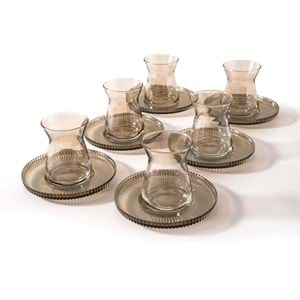 Vanes 42451 12 Parça Tokyo Çay Seti Füme (6 Paket)