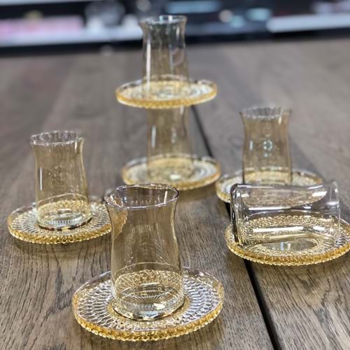 Vanes V327 12 Parça Zelazo Çay Seti Oranj (6 Paket)