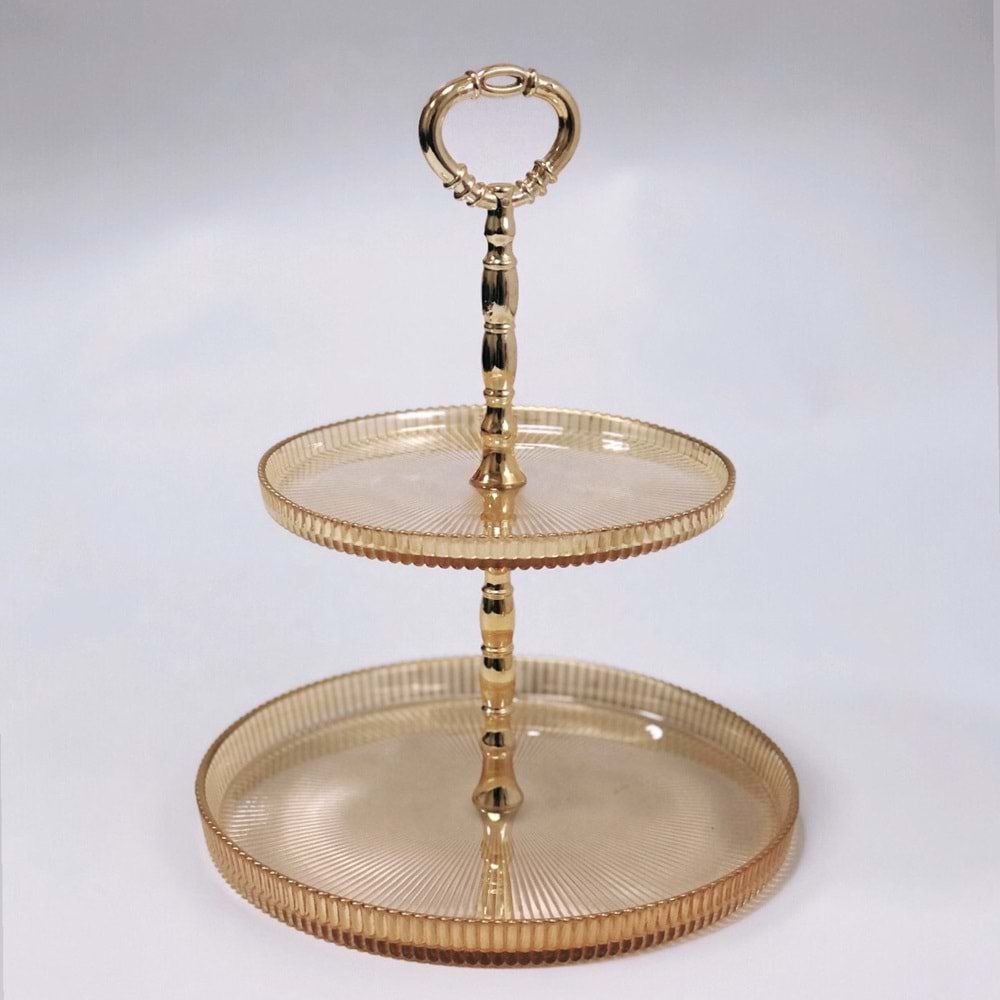 Vanes VNS10797 Tokyo Katlı Kurabiyelik 21+16 Cm Oranj (12 Paket)