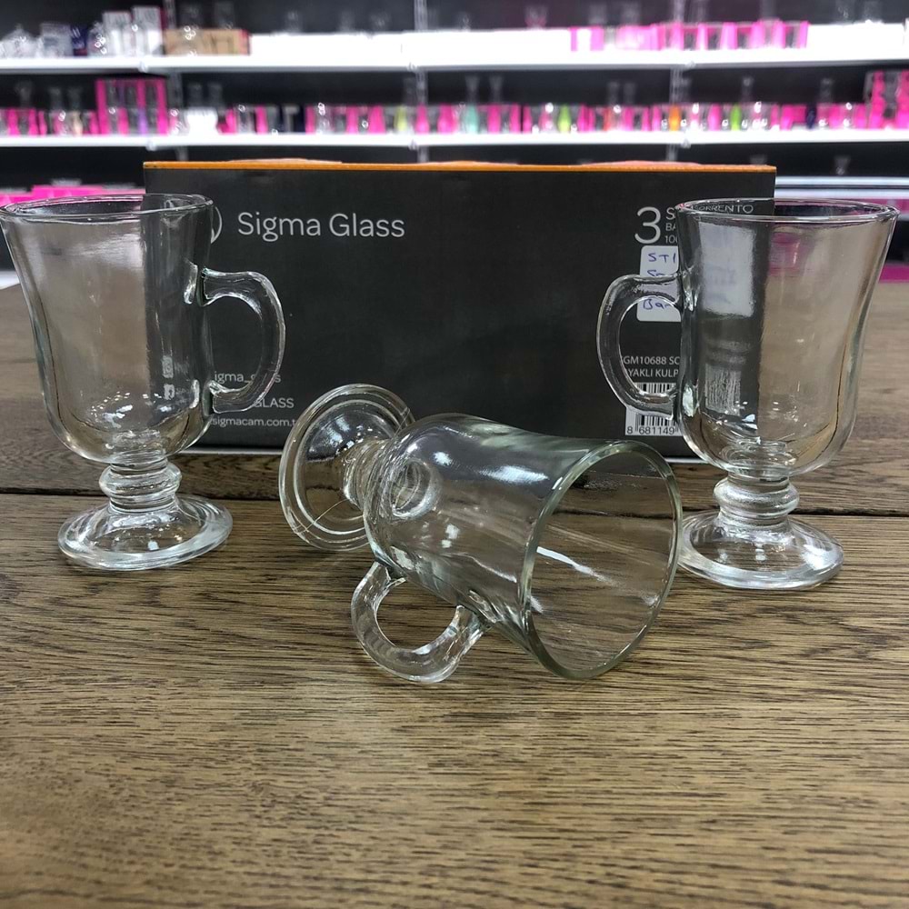 Sigma SGM10688 Sorrento SL3 Latten Kulplu Bardak (16 Pk)