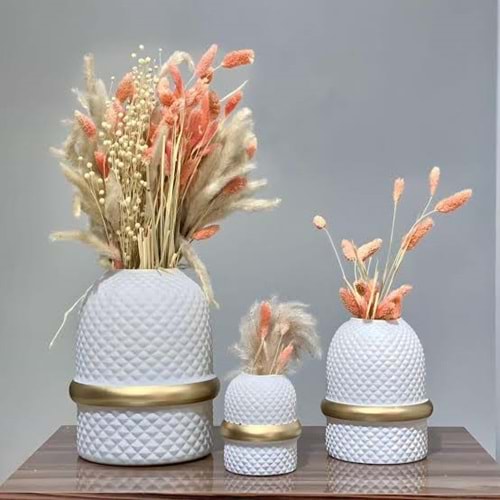 Sigma Lıvıa 3 Lü Vazo Seti Renkli (3 Pk)