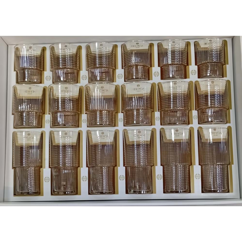Herencıa 18 Parça Helen Bardak Seti Lüster (4 Paket)