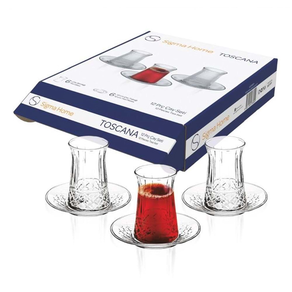 Sigma SGM11553 Venedik 12 Parça Çay Seti (6 Paket)