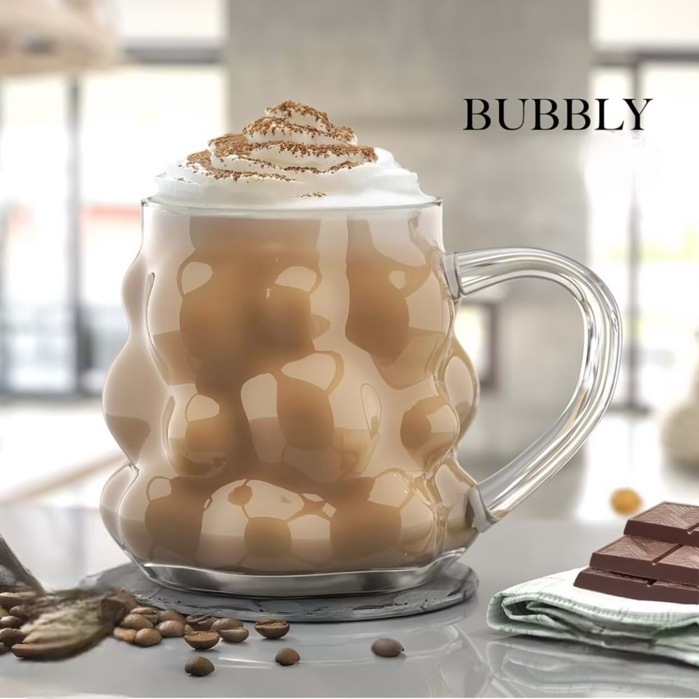 Bubbly 350 Ml Kulplu Bardak (24 Paket)