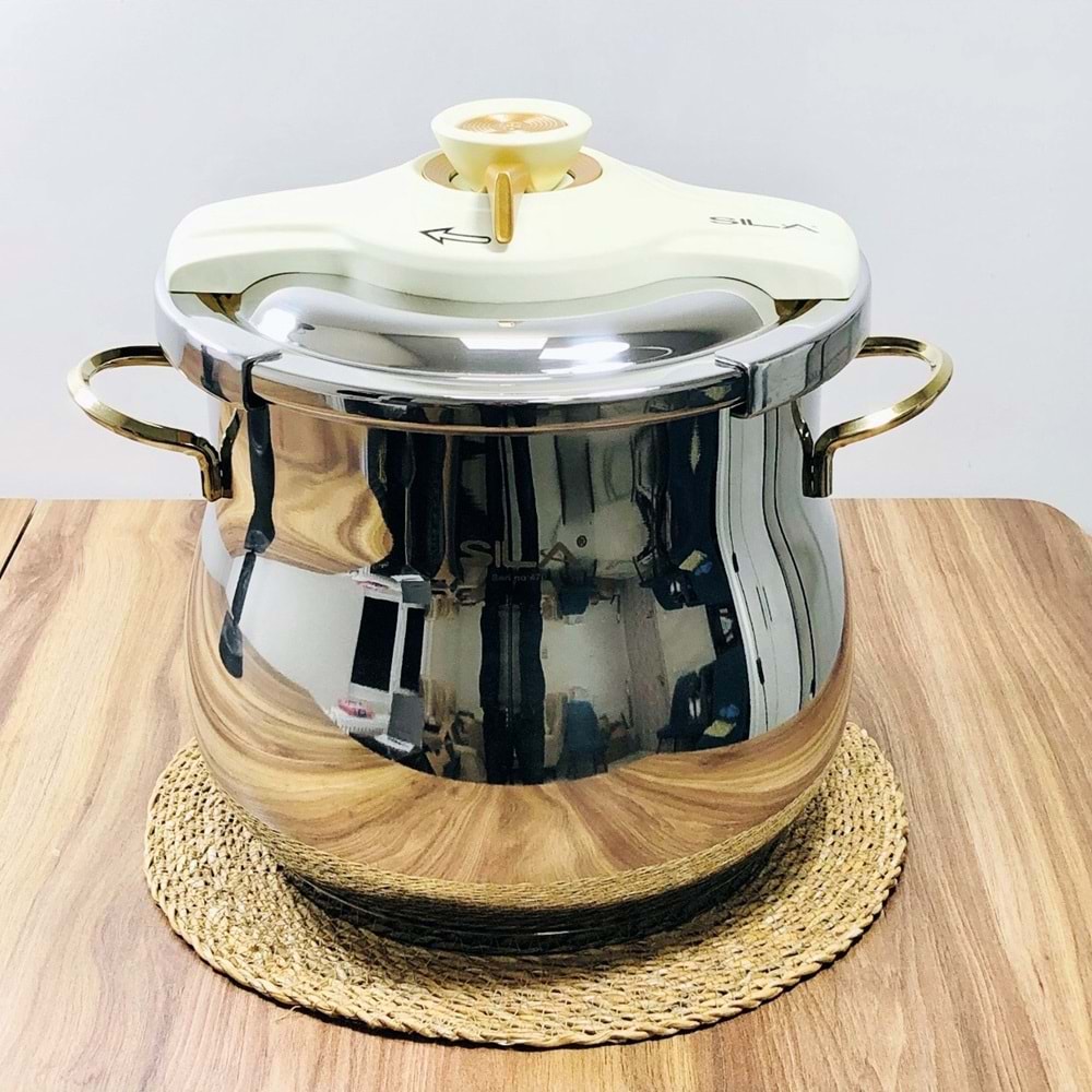 Sıla 14 Lt Gold Pratik Düdüklü Tencere