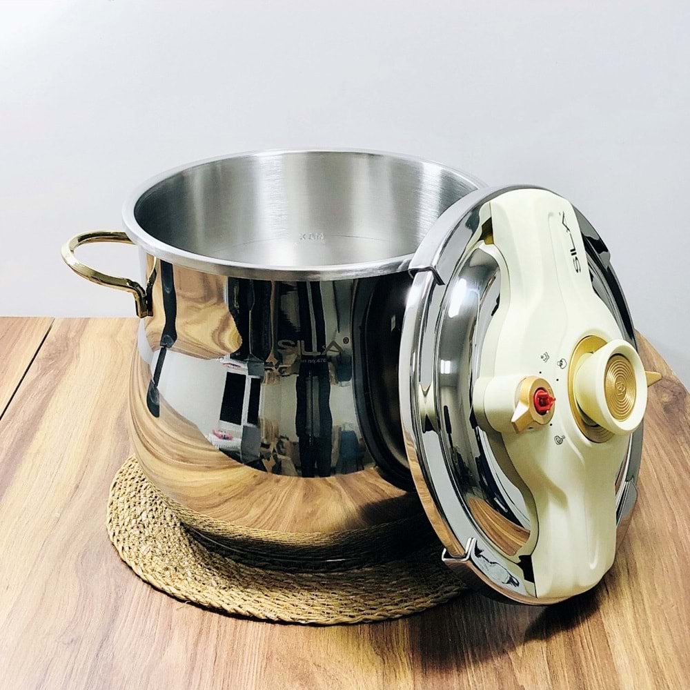 Sıla 14 Lt Gold Pratik Düdüklü Tencere