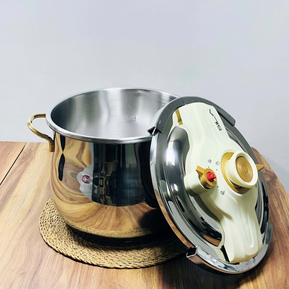 Sıla 12 Lt Gold Pratik Düdüklü Tencere