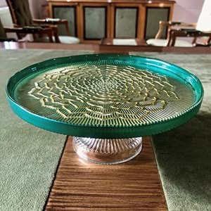 Vanes Capira 22 Cm Çiçek Ayaklı Sunumluk Desenli (8 Paket)