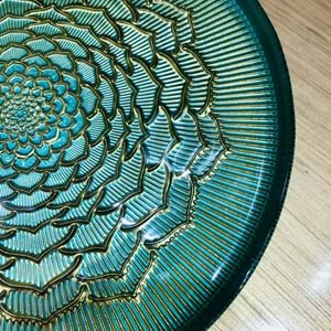 Vanes Capira 22 Cm Çiçek Ayaklı Sunumluk Desenli (8 Paket)