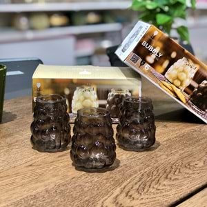 Bubbly 90 Ml Renkli 6 Lı Kahve Yanı Bardak (8 Paket)