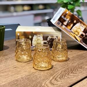 Bubbly 90 Ml Renkli 6 Lı Kahve Yanı Bardak (8 Paket)